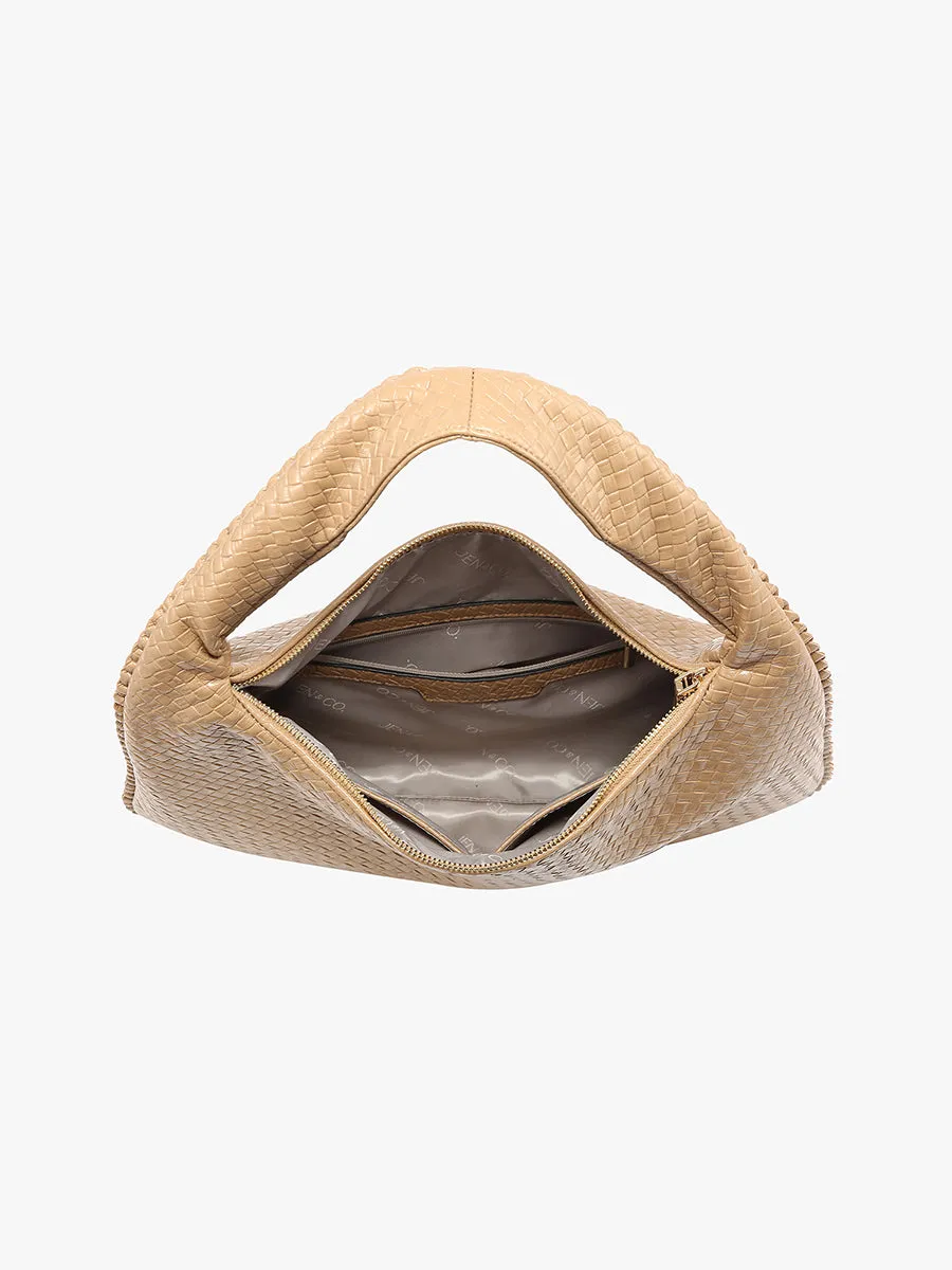 Kehlani Vegan Faux Woven Hobo sold by Jen & Co. product image thumbnail 4