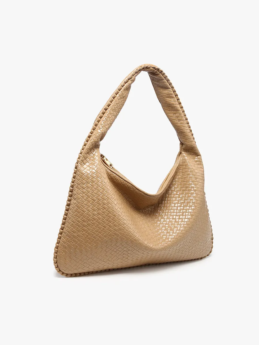Kehlani Vegan Faux Woven Hobo sold by Jen & Co. product image thumbnail 3