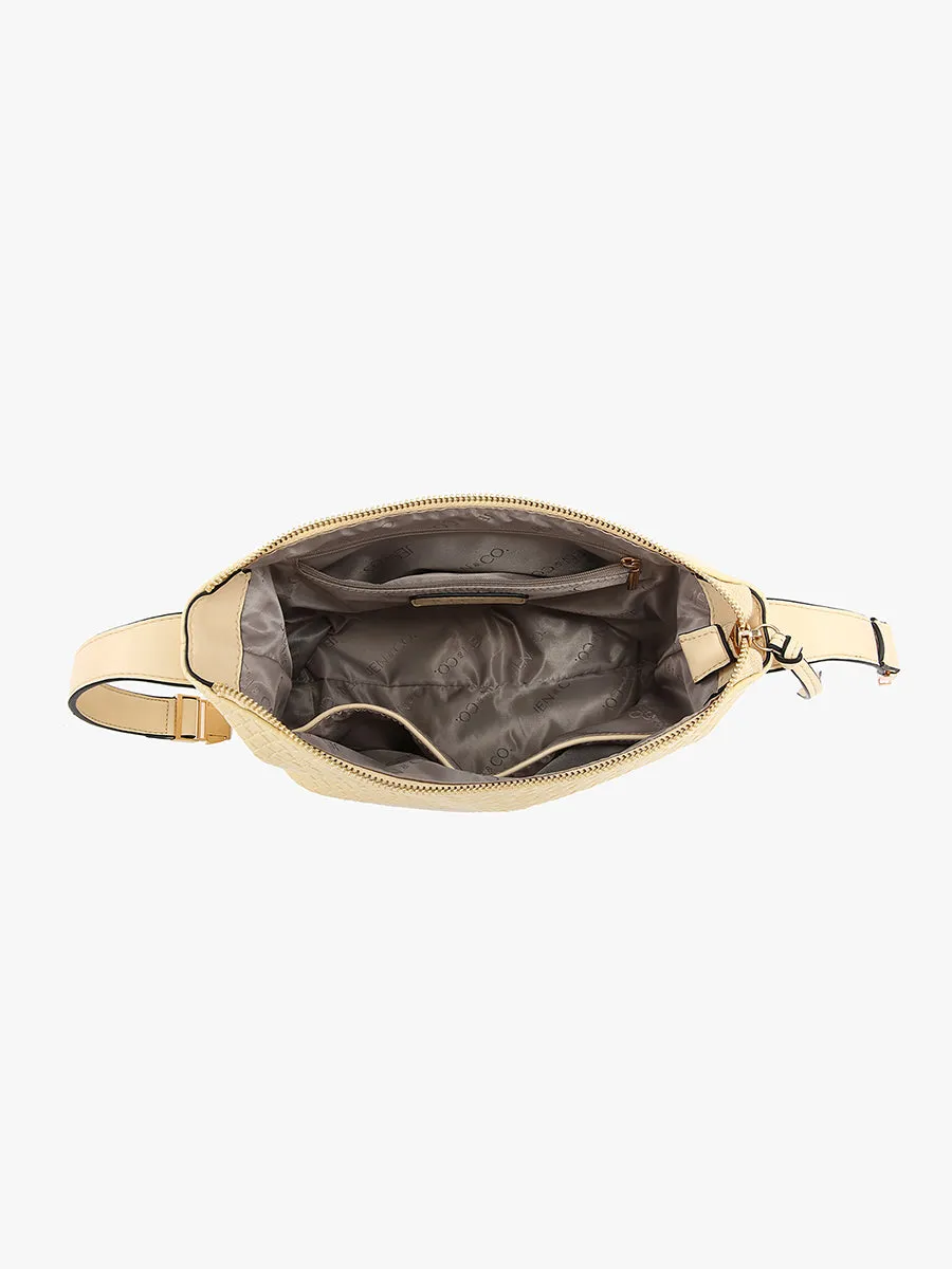 Kinsley Vegan Faux Woven Satchel sold by Jen & Co. product image thumbnail 3