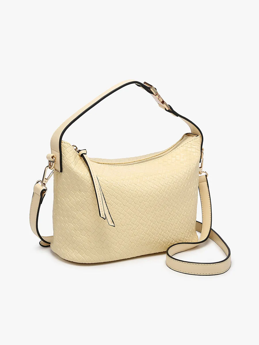 Kinsley Vegan Faux Woven Satchel sold by Jen & Co. product image thumbnail 4