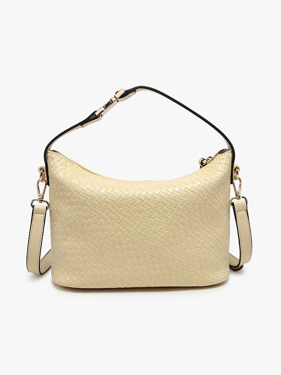 Kinsley Vegan Faux Woven Satchel sold by Jen & Co. product image thumbnail 5