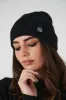 Cashmere Cable Beanie - Black sold by My Sunday Ski