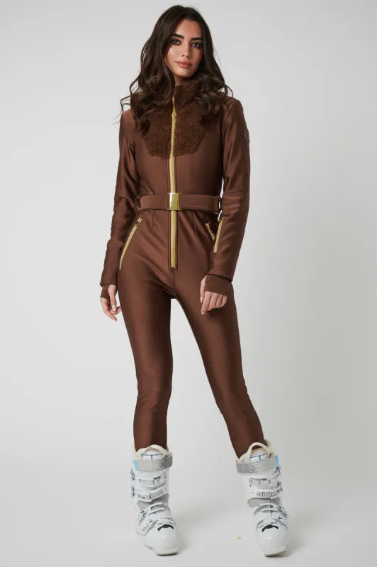 Sherpa Ski Suit - Chocolate sold by My Sunday Ski