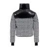 Cropped Bomber Ski Jacket – Houndstooth sold by My Sunday Ski