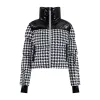 Cropped Bomber Ski Jacket – Houndstooth sold by My Sunday Ski