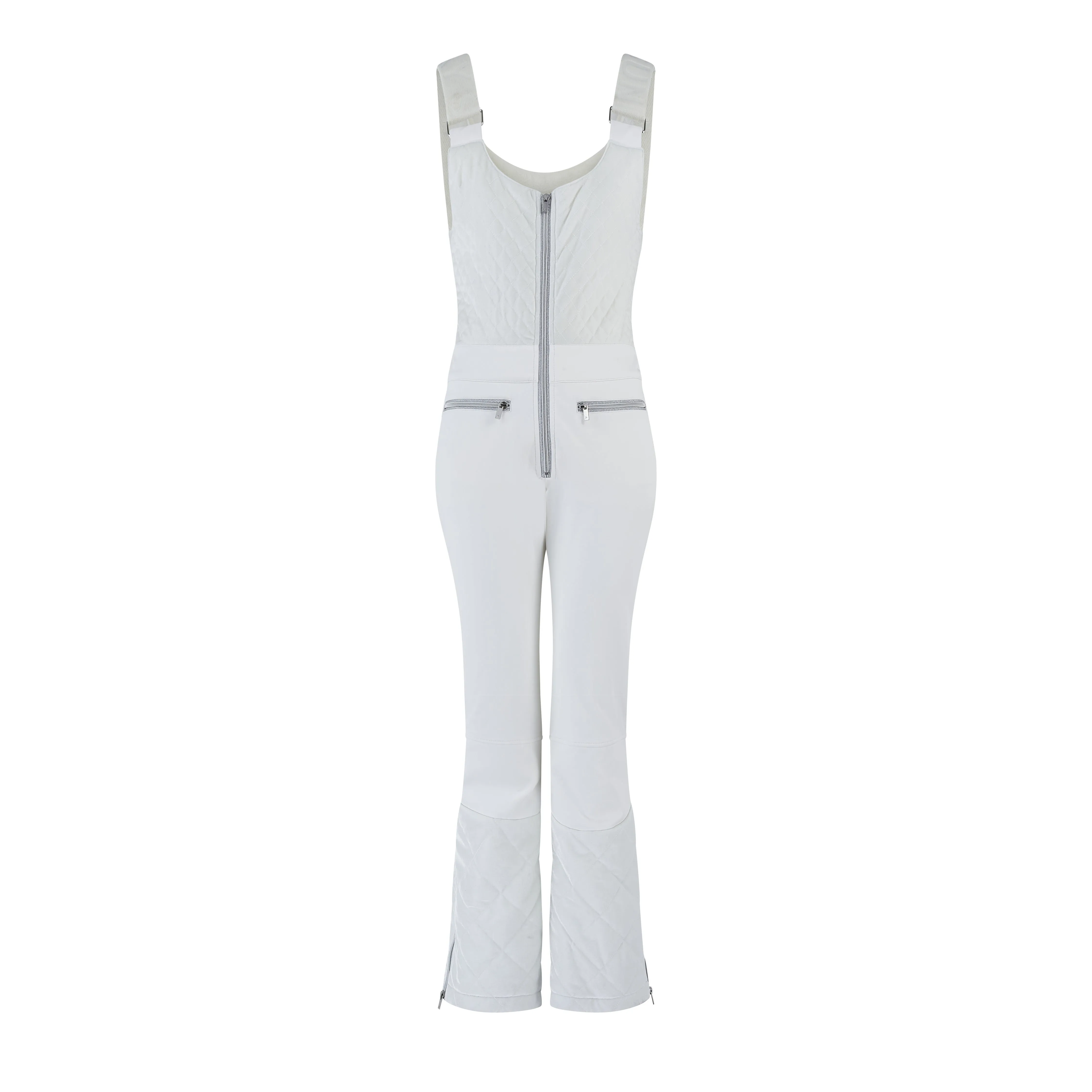 Quilted Velvet Ski Overall - White sold by My Sunday Ski product image thumbnail 5