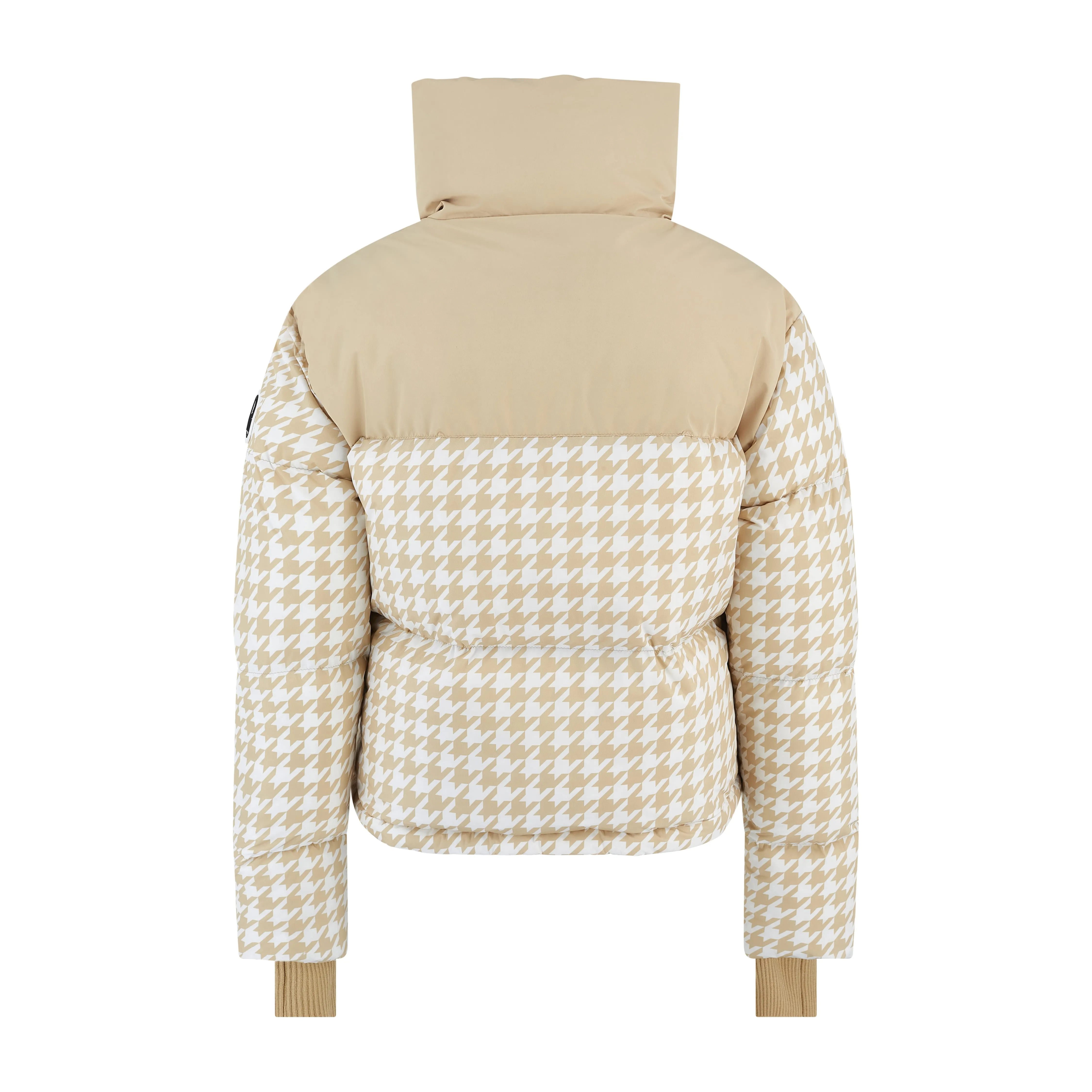 Cropped Bomber Ski Jacket – Nude Houndstooth sold by My Sunday Ski product image thumbnail 5