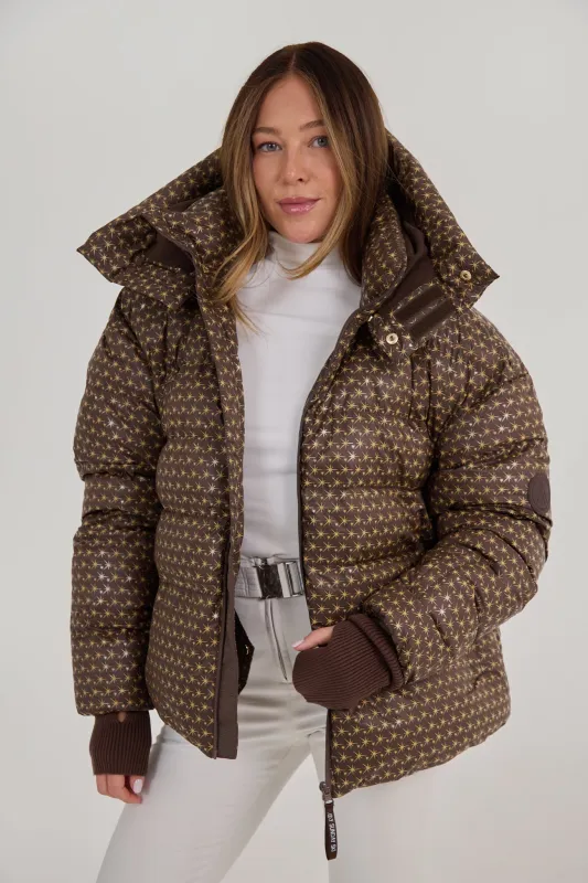 Apricity Ski Jacket - Chocolate / Gold sold by My Sunday Ski