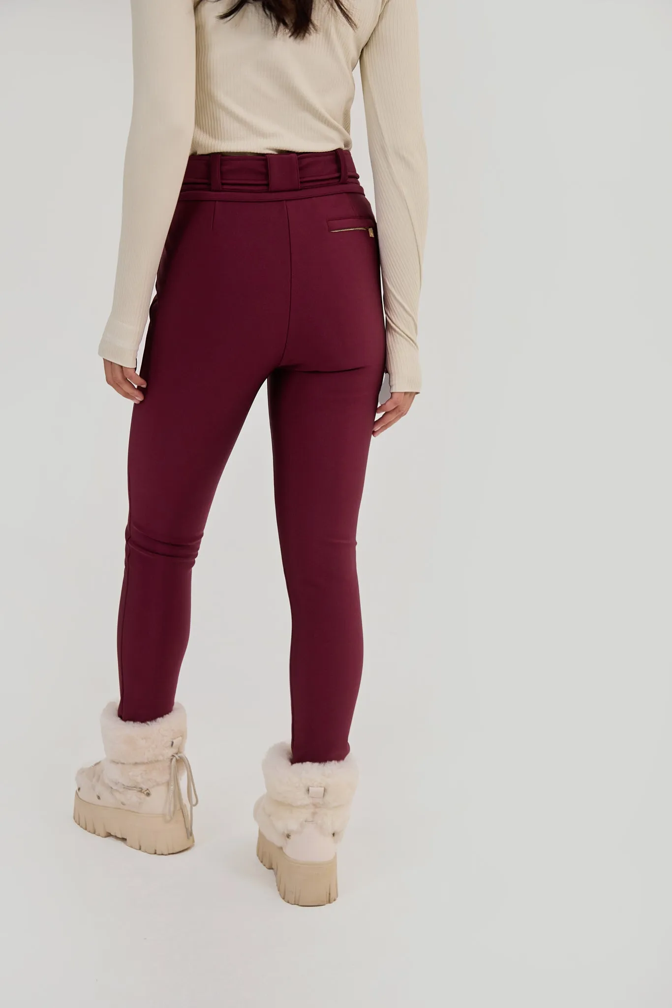 Slalom Ski Pants - Burgundy sold by My Sunday Ski product image thumbnail 5