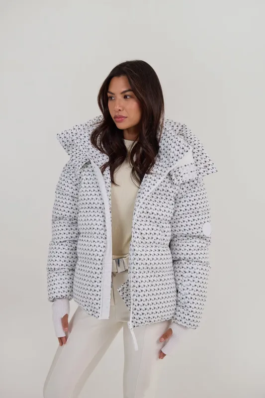 Apricity Ski Jacket - White / Navy sold by My Sunday Ski