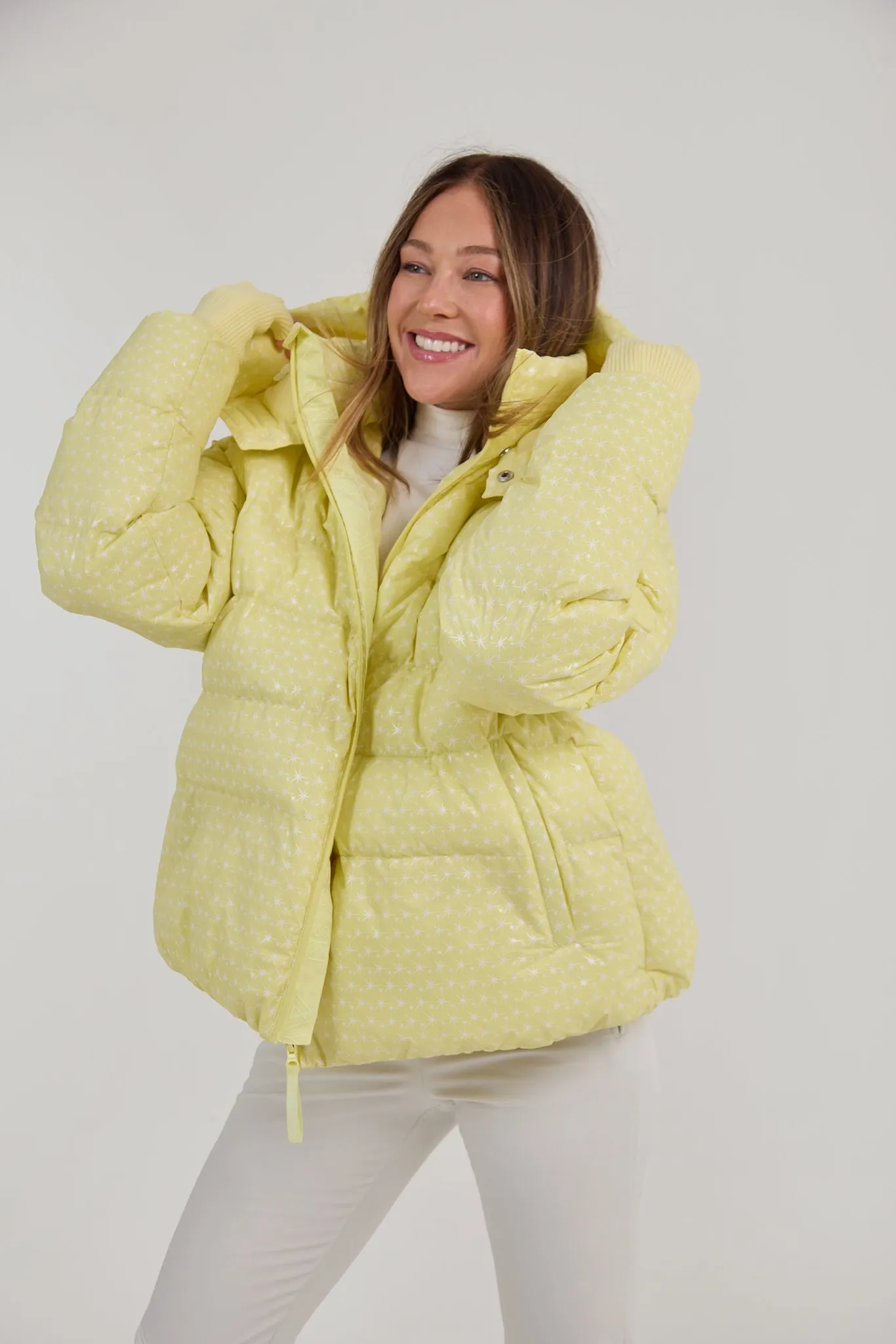 Apricity Ski Jacket - Yellow / White sold by My Sunday Ski