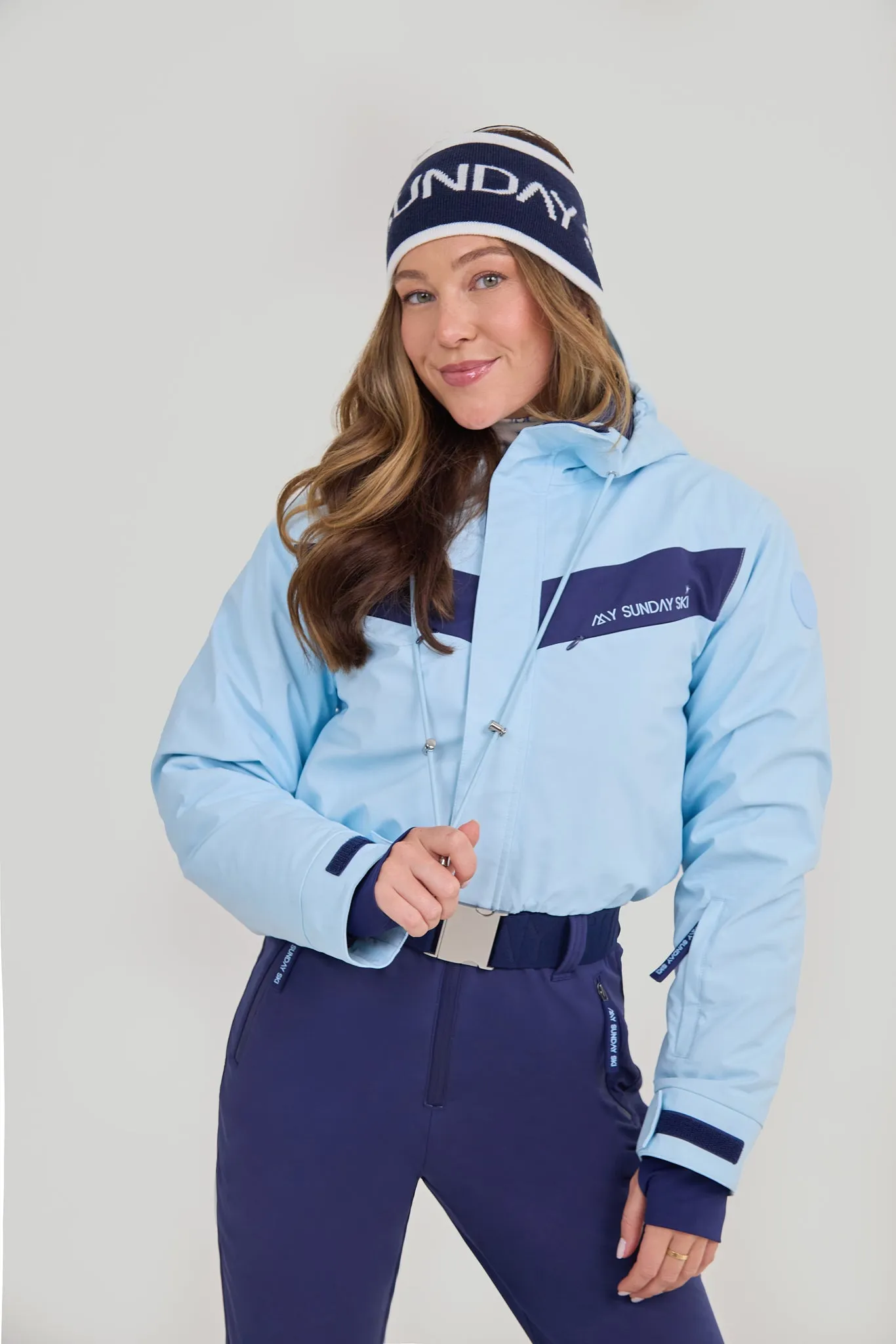 Headband - Navy Logo sold by My Sunday Ski product image thumbnail 2