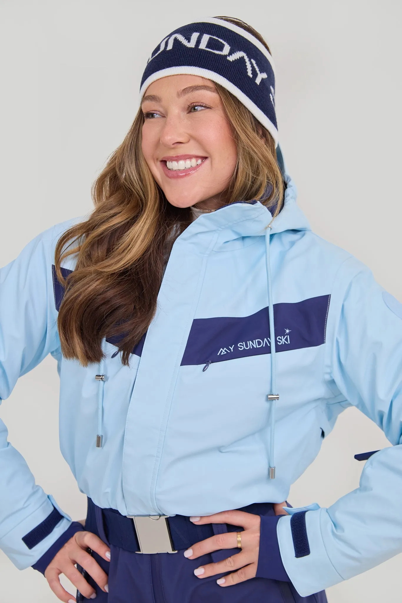 Headband - Navy Logo sold by My Sunday Ski