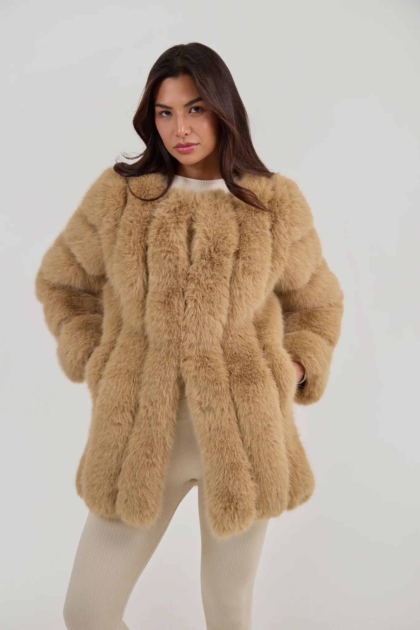 Faux Fox Fur Coat sold by My Sunday Ski product image thumbnail 3
