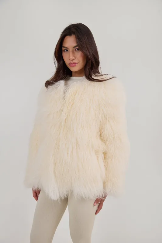 Mongolian Fur Coat - The Pilar sold by My Sunday Ski