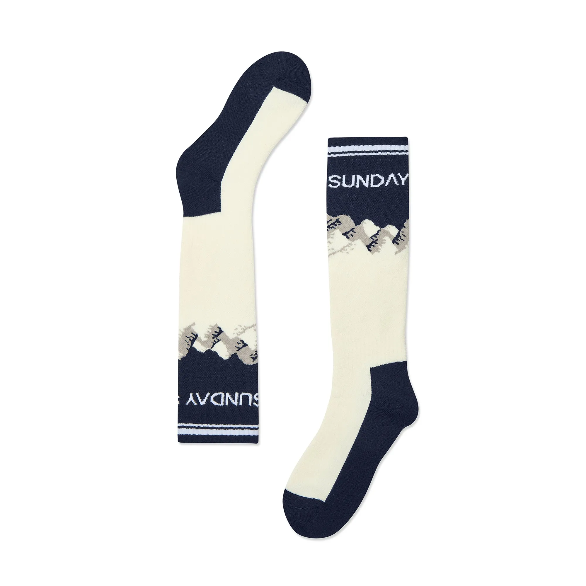 Merino Blend Performance Ski Sock - Navy sold by My Sunday Ski product image thumbnail 3