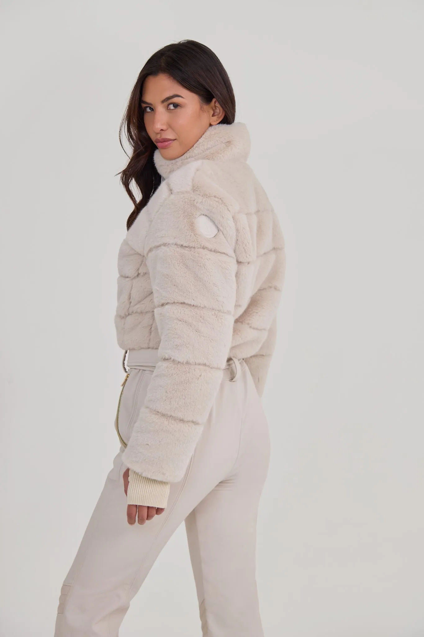 Altitude Faux Fur Ski Suit - Crème sold by My Sunday Ski product image thumbnail 3