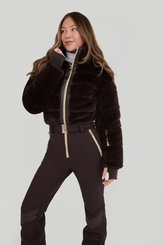 Altitude Faux Fur Ski Suit - Chocolat Chaud sold by My Sunday Ski