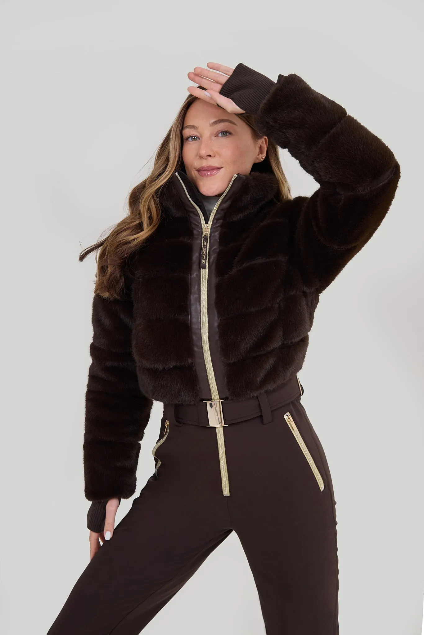 Altitude Faux Fur Ski Suit - Chocolat Chaud sold by My Sunday Ski product image thumbnail 3