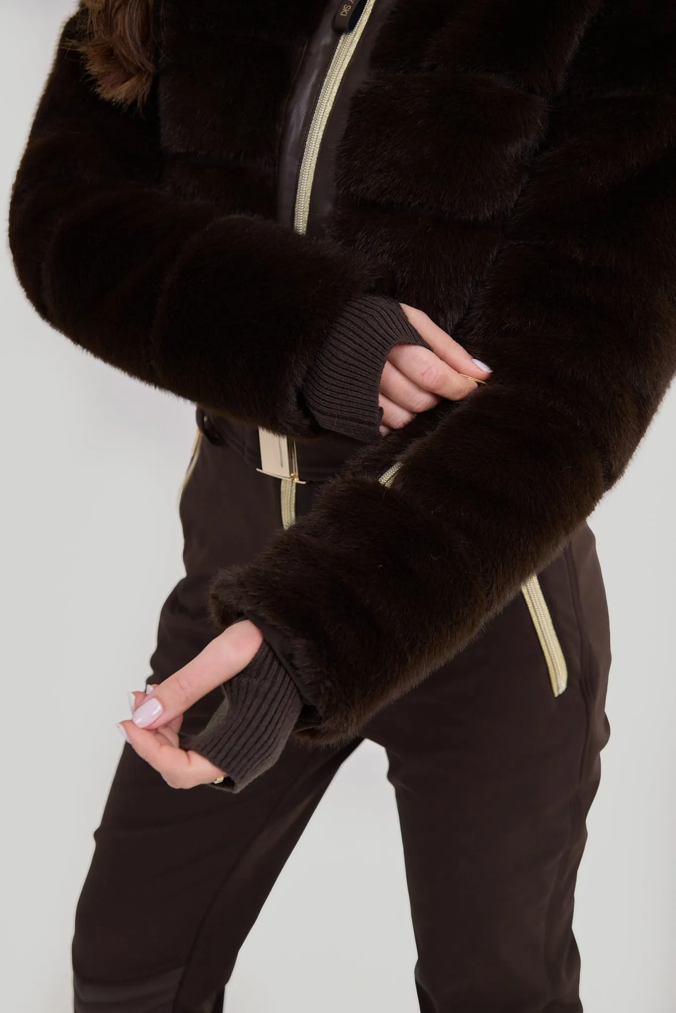 Altitude Faux Fur Ski Suit - Chocolat Chaud sold by My Sunday Ski product image thumbnail 5