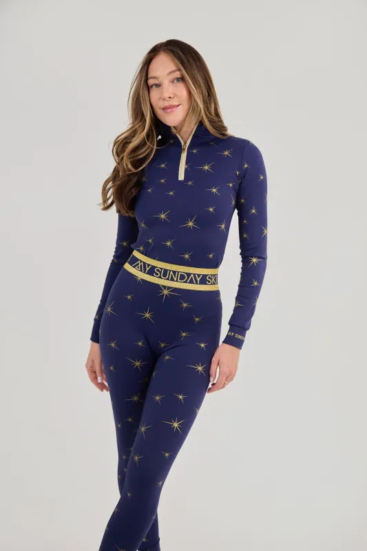 Apricity Base Layer Set - Midnight Blue made by My Sunday Ski