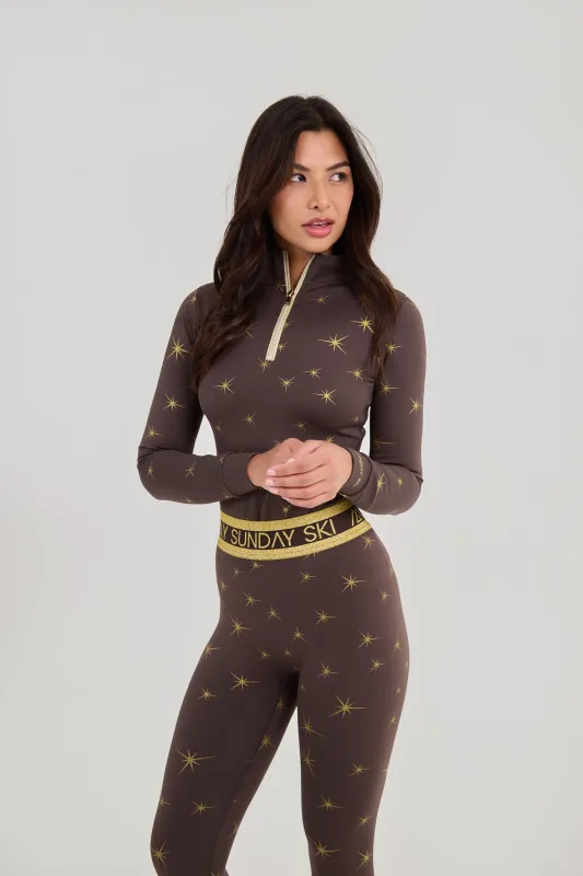 Apricity Base Layer Set - Chocolate sold by My Sunday Ski