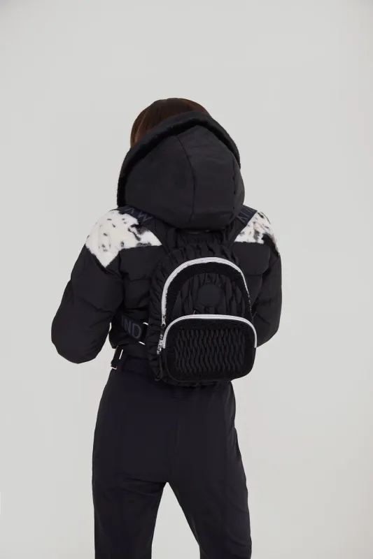 Sherpa Quilted Rucksack - Black sold by My Sunday Ski