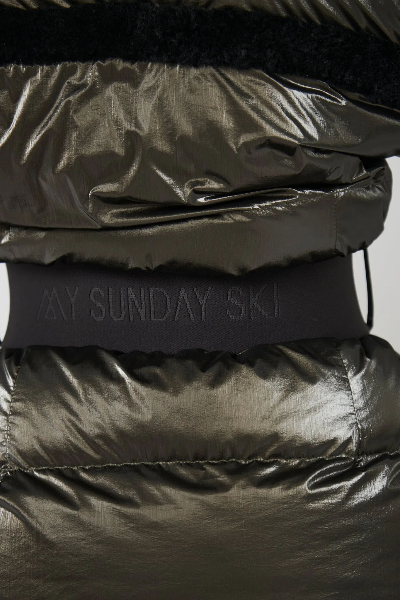 Shearling Pioneer Puffer Ski Jacket - Charcoal Black sold by My Sunday Ski product image thumbnail 5