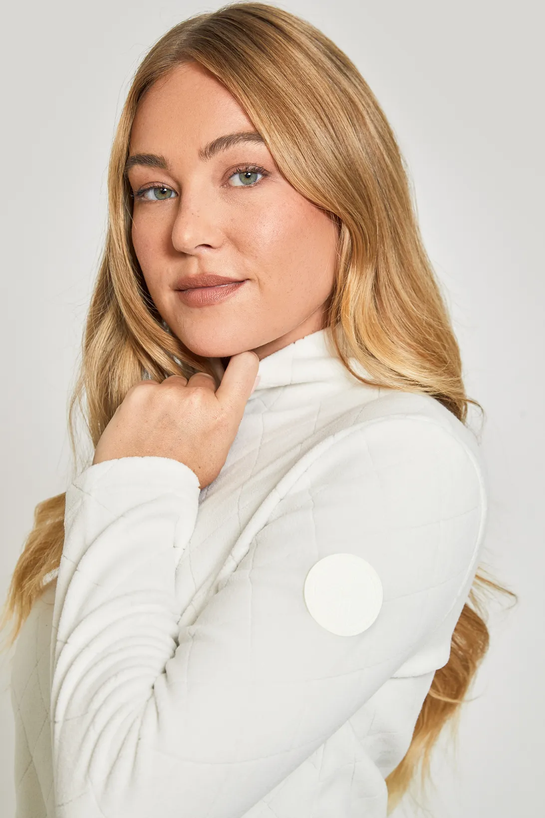 Diamond Fleece Mid Layer - Off White sold by My Sunday Ski product image thumbnail 2