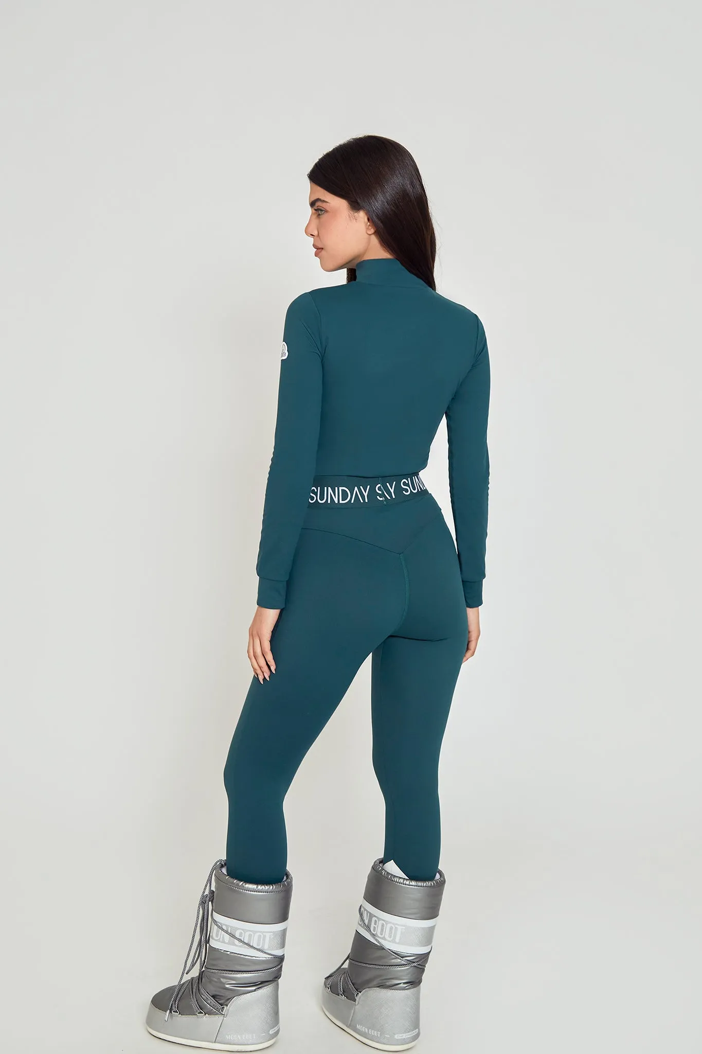 Chevron Base Layer Set - Forest Green sold by My Sunday Ski product image thumbnail 3
