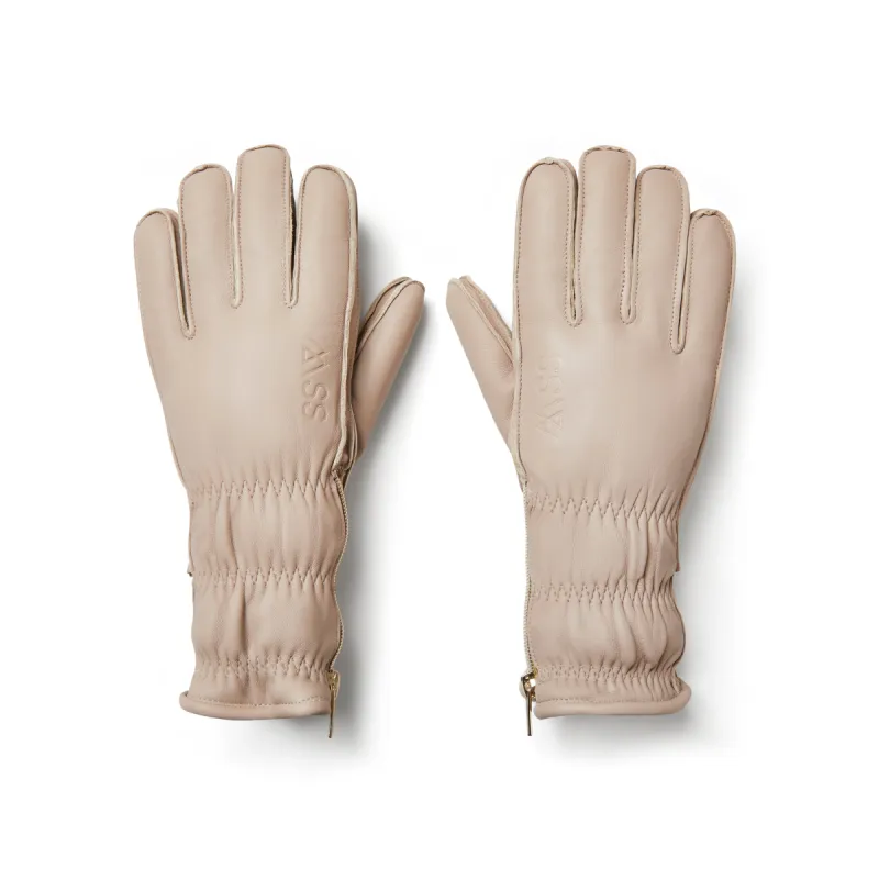 Wanderlust Shearling Ski Gloves - Latte sold by My Sunday Ski