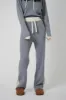 Wide Leg Cashmere Pants - Ice Grey / White sold by My Sunday Ski